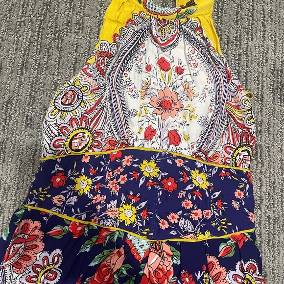 Anthropologie Maeve Myriam halter floral maxi dress size 4 - Picture 8 of 10